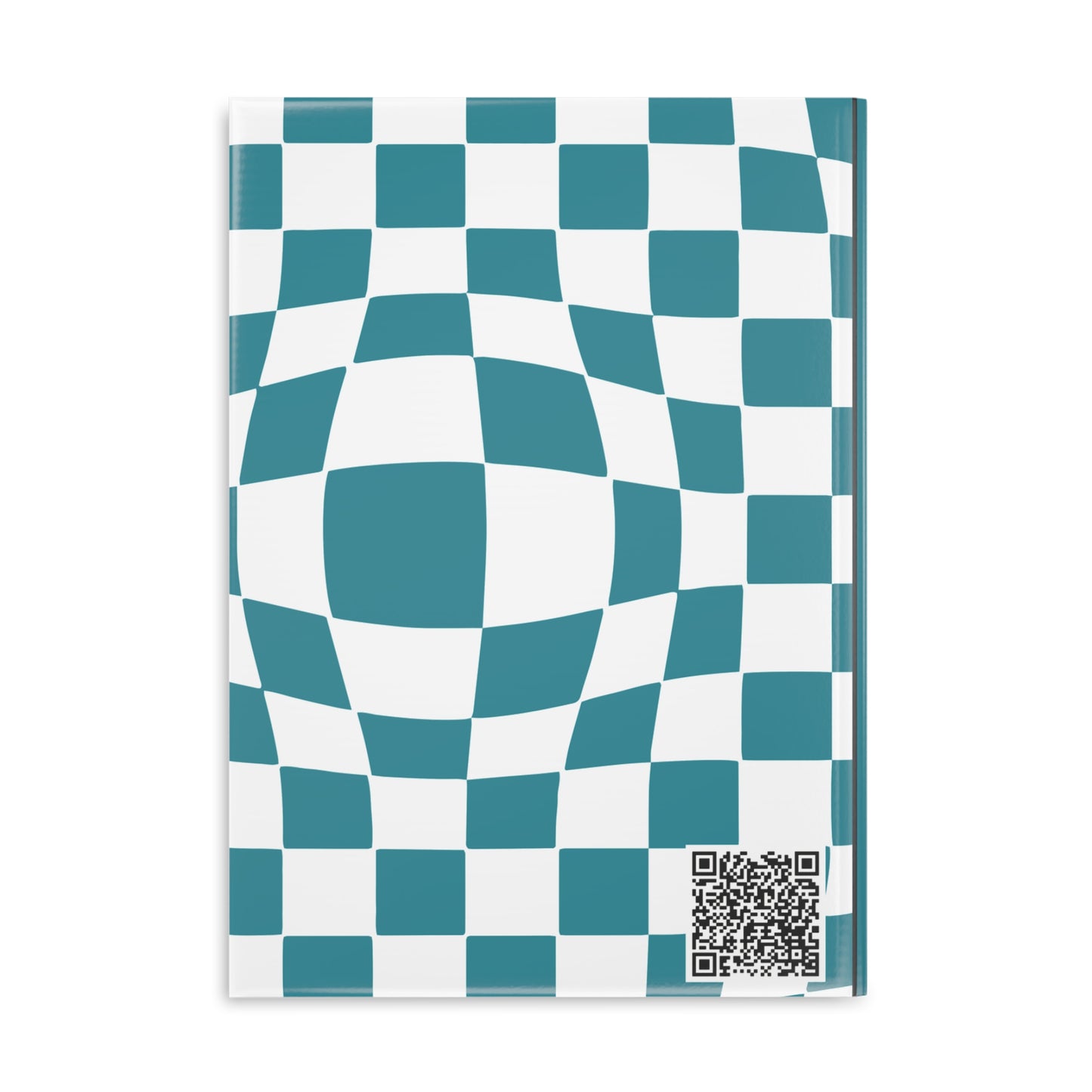 Teal Checkered Charm A Hardcover Notebook (PY)