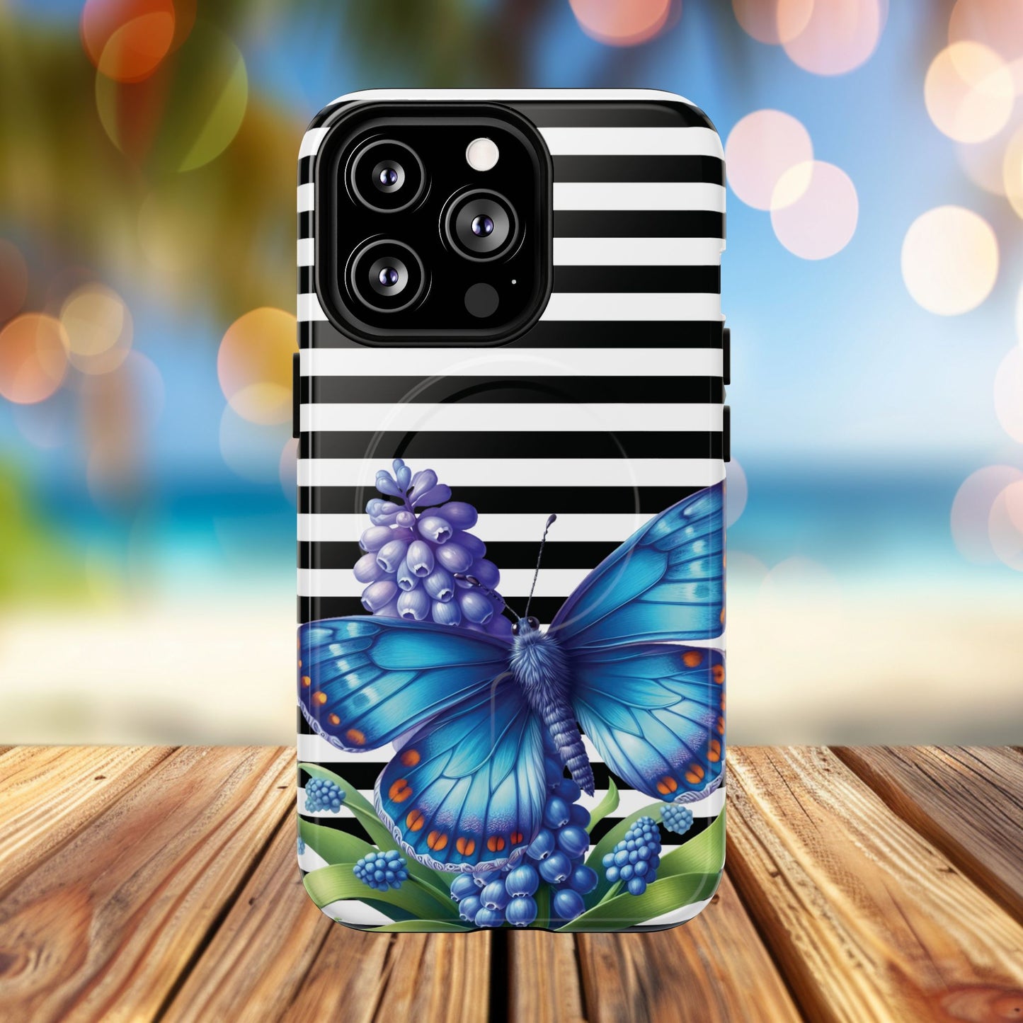 Midnight Bloom Tough iPhone Magnetic Cases - Floral, Stylish iPhone Cover, Gift for Her, Custom Mobile Case, Trendy iPhone Accessories