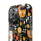 Whimsical Feline Garden iPhone Case — Slim Floral Cat Design (Matte or Glossy) for iPhones.