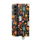 Whimsical Feline Garden iPhone and Samsung Flip Cases