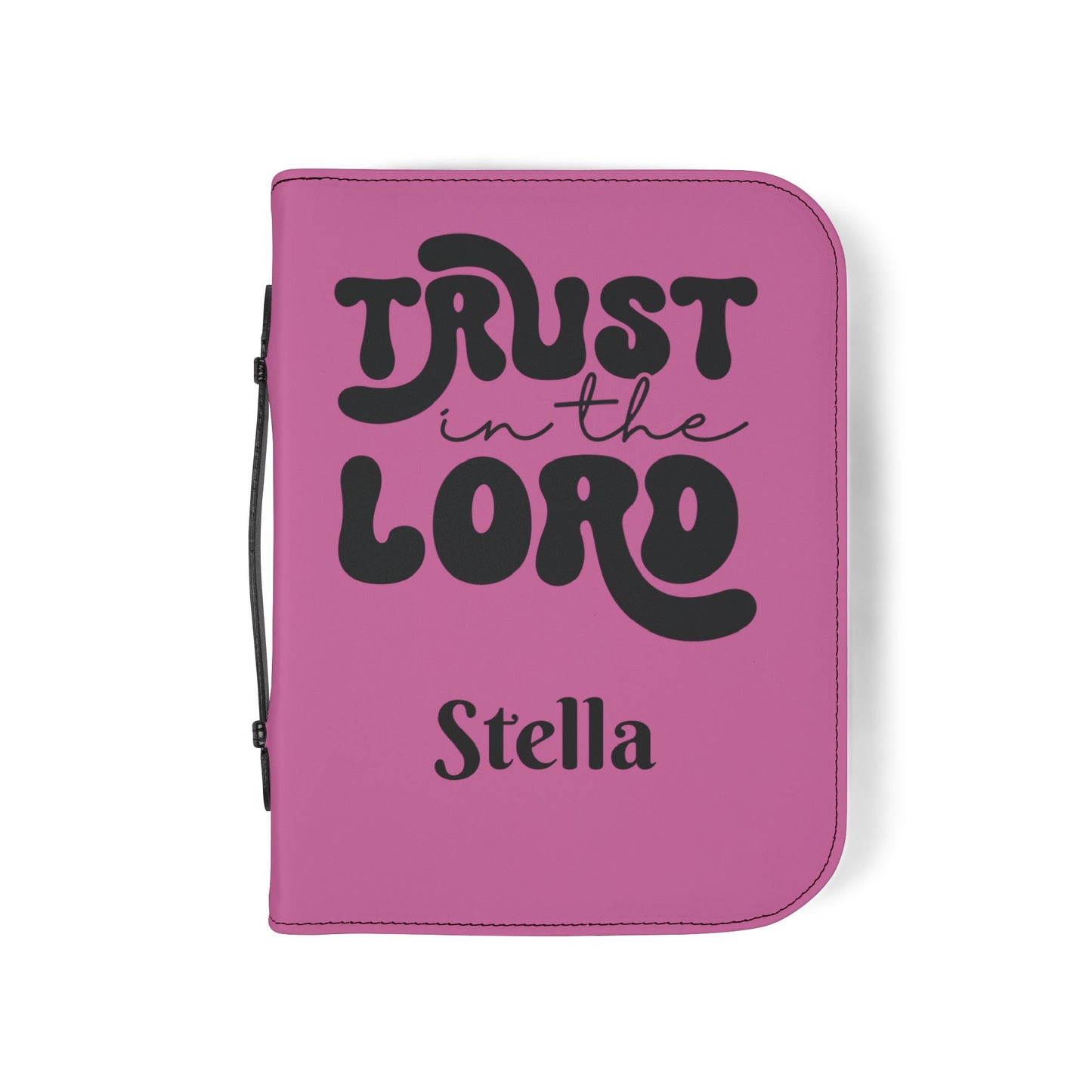 Personalized Floral Cross Bible Cover - Trust in the Lord Design| Baptism | Christening | Anniversary | Birthday Gifts.