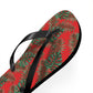 Red Tropical Bliss Flip Flops