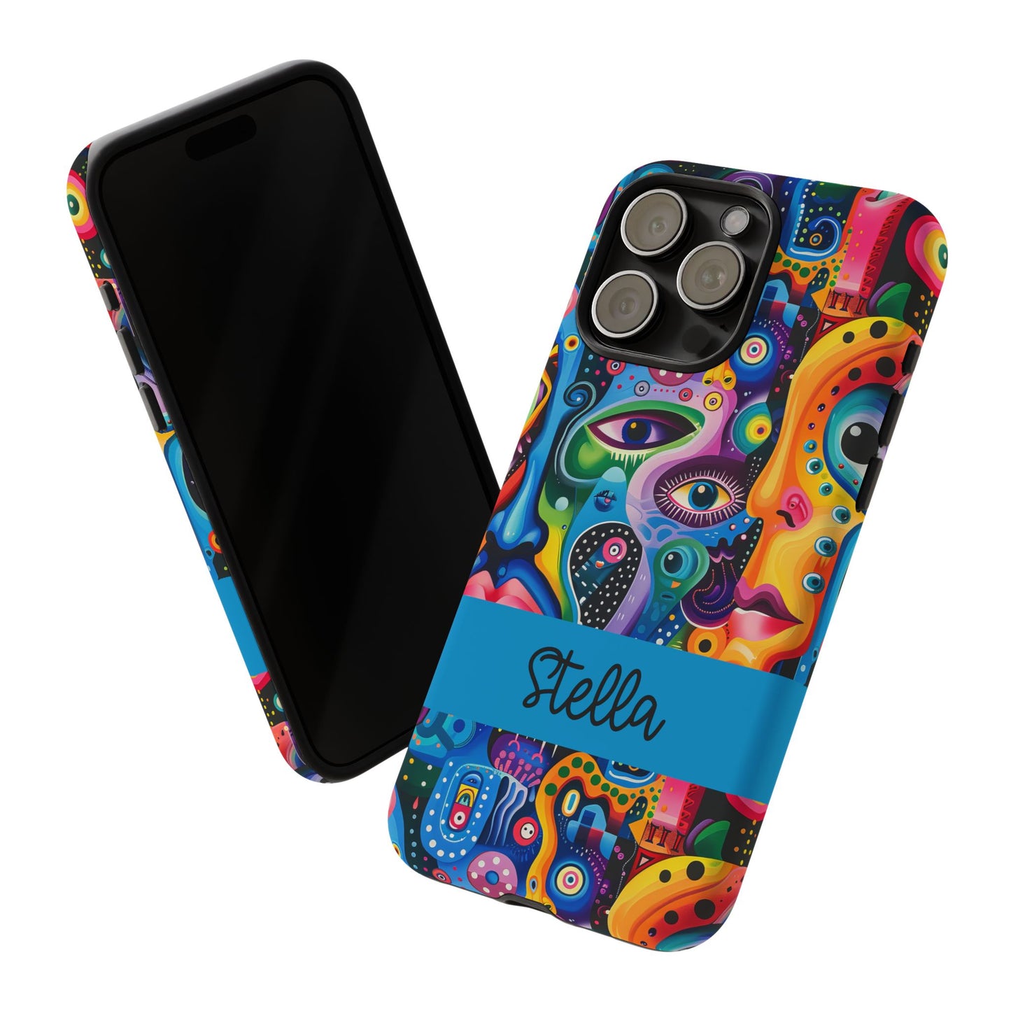 Psychedelic Visions Vibrant Samsung, iPhone and Google Pixel Phone Cases - Colorful Artistic Design
