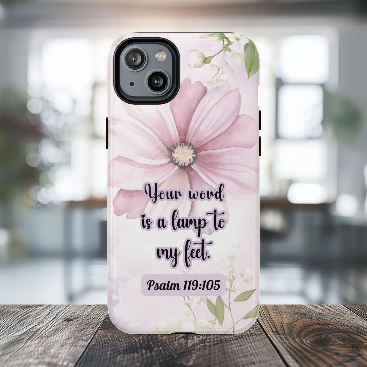 Your Word is a Lamp to My Feet Psalm 119:105 | Inspirational Gift, Tough iPhone Magnetic Case | Scripture, Bible Verse, MagSafe® iPhone® Tough Case, iPhone 14, iPhone 15, iPhone 16, Pro, Pro Max, Plus