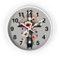 Floral Cross Wall Clock - Elegant Decor for Faith & Home