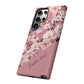 Personalized Cherry Blossom Tough Phone Case — Pink Floral Protective Case for Samsung & Google