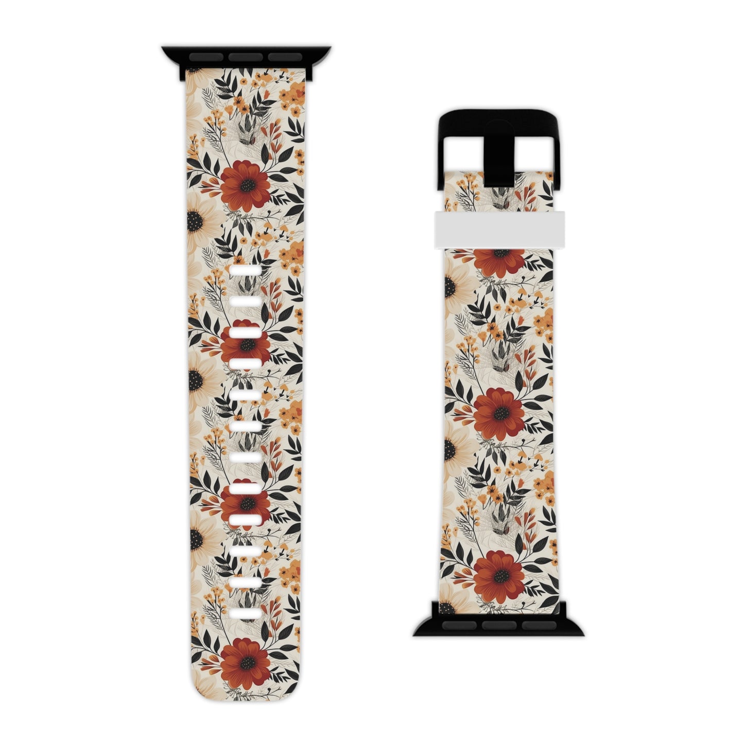 Boho Chic Floral Apple Watch Band - Elegant & Stylish Design