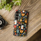 Whimsical Feline Garden Samsung Tough Phone Cases