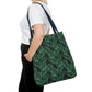 Black Tropical Bliss Tote Bag