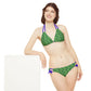 Green Tropical Bliss Strappy Bikini Set (AOP)