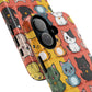 Cute Cat Magnetic Phone Cases for Pet Lovers, Durable Cases, Animal Design, Fun Gift, Unique Accessories