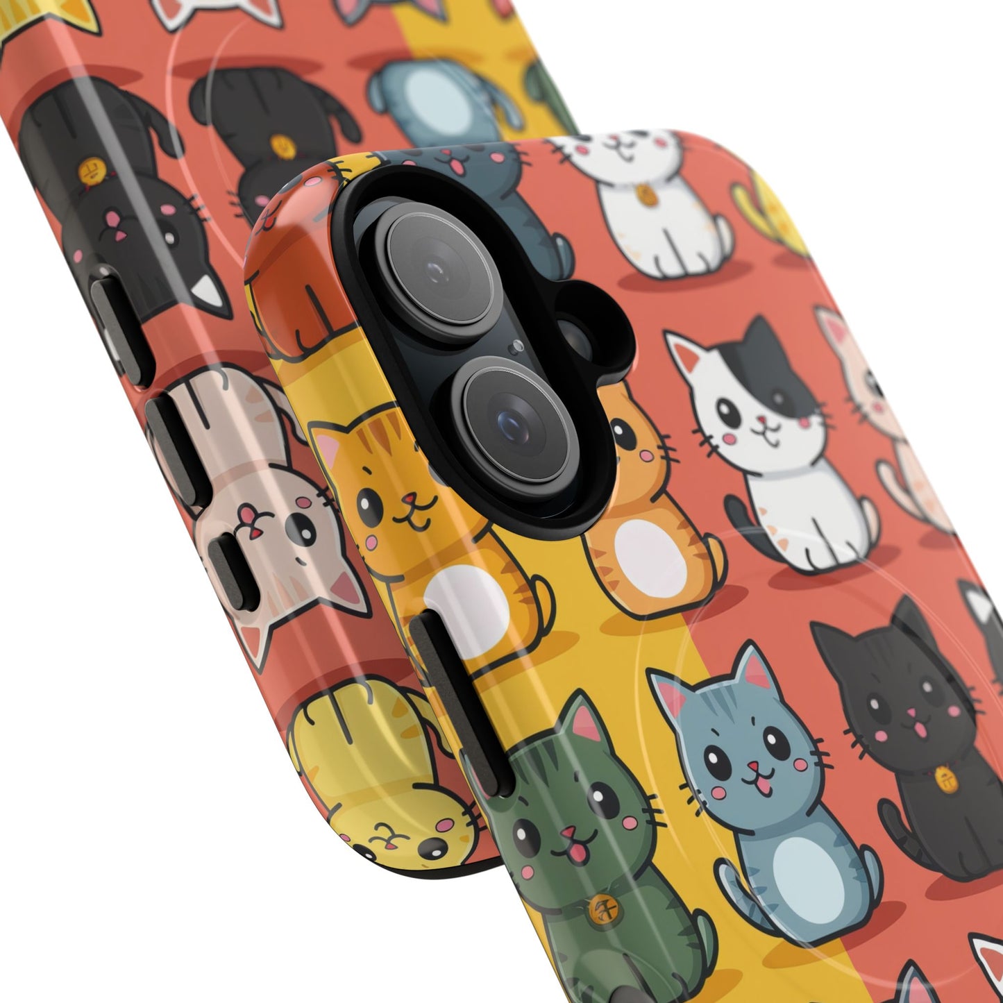 Cute Cat Magnetic Phone Cases for Pet Lovers, Durable Cases, Animal Design, Fun Gift, Unique Accessories