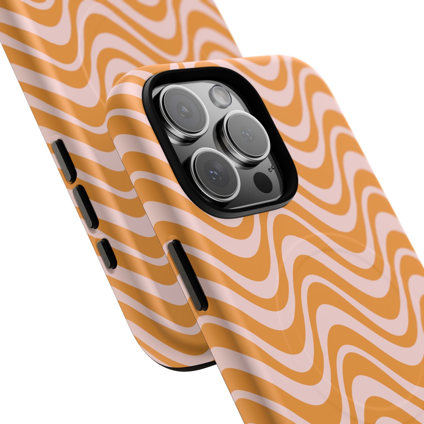 Stylish Tough Magnetic Case for Your iPhone - Trendy Wave Design, Durable Protector, Gift for Her, Cool Tech Accessory, Unique iPhone Cover, Magsafe iPhone Cover.