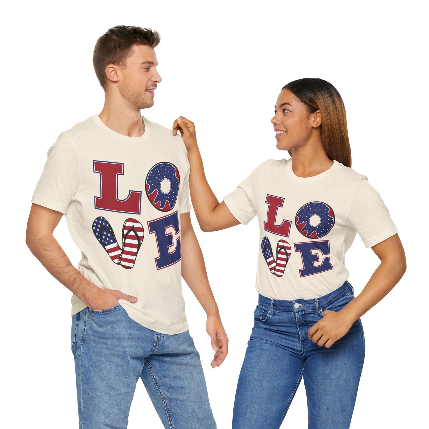 Patriotic Love Unisex Jersey Short Sleeve Tee