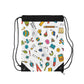 Personalized Classroom Couture Composition Book Inspired Colorful ABC Drawstring Bag | Custom Drawstring bag | Kids School Gear | Fun Gym Sack | Back to School Accessory