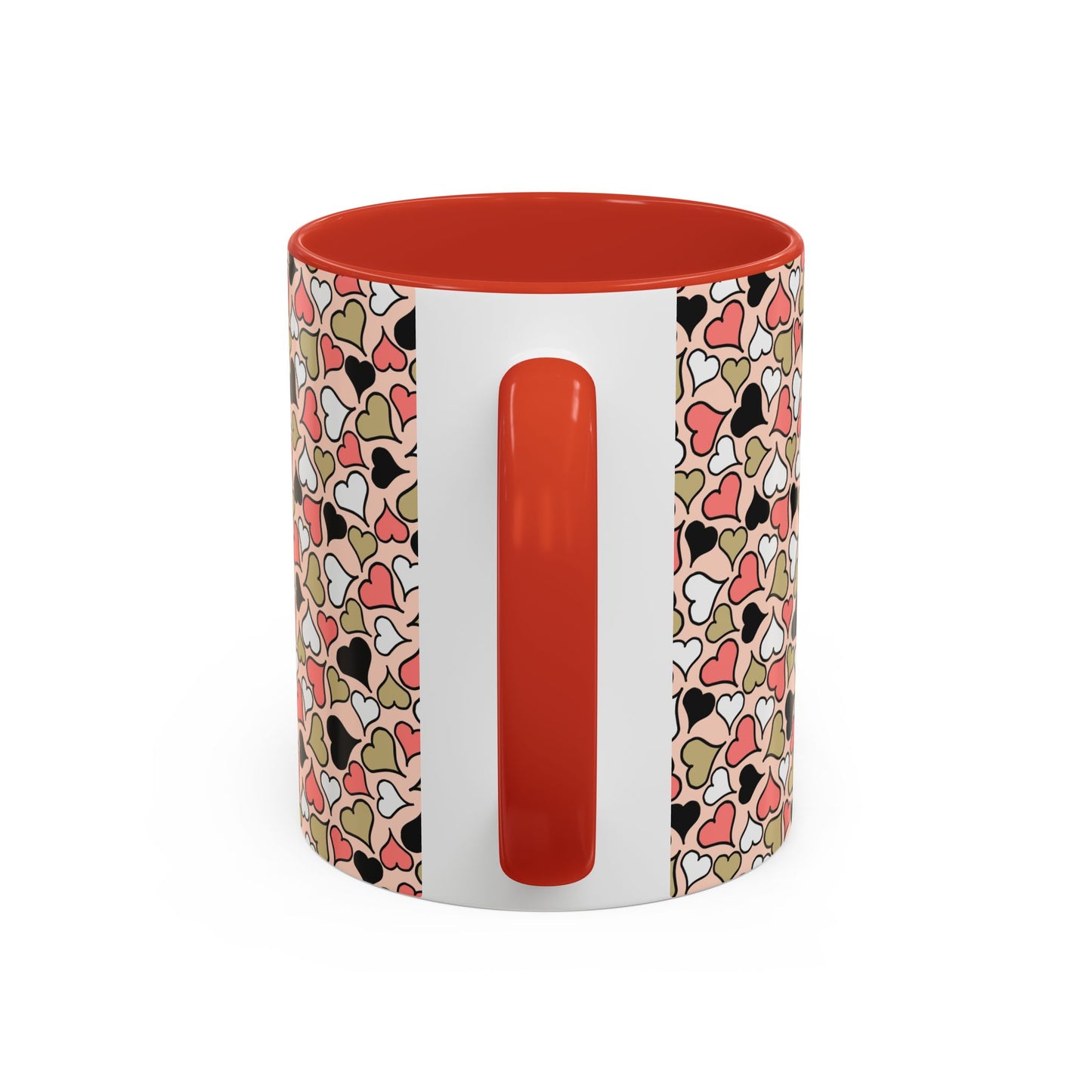 Colorful Heart Pattern Coffee Mug - Perfect Gift for Love & Friendship
