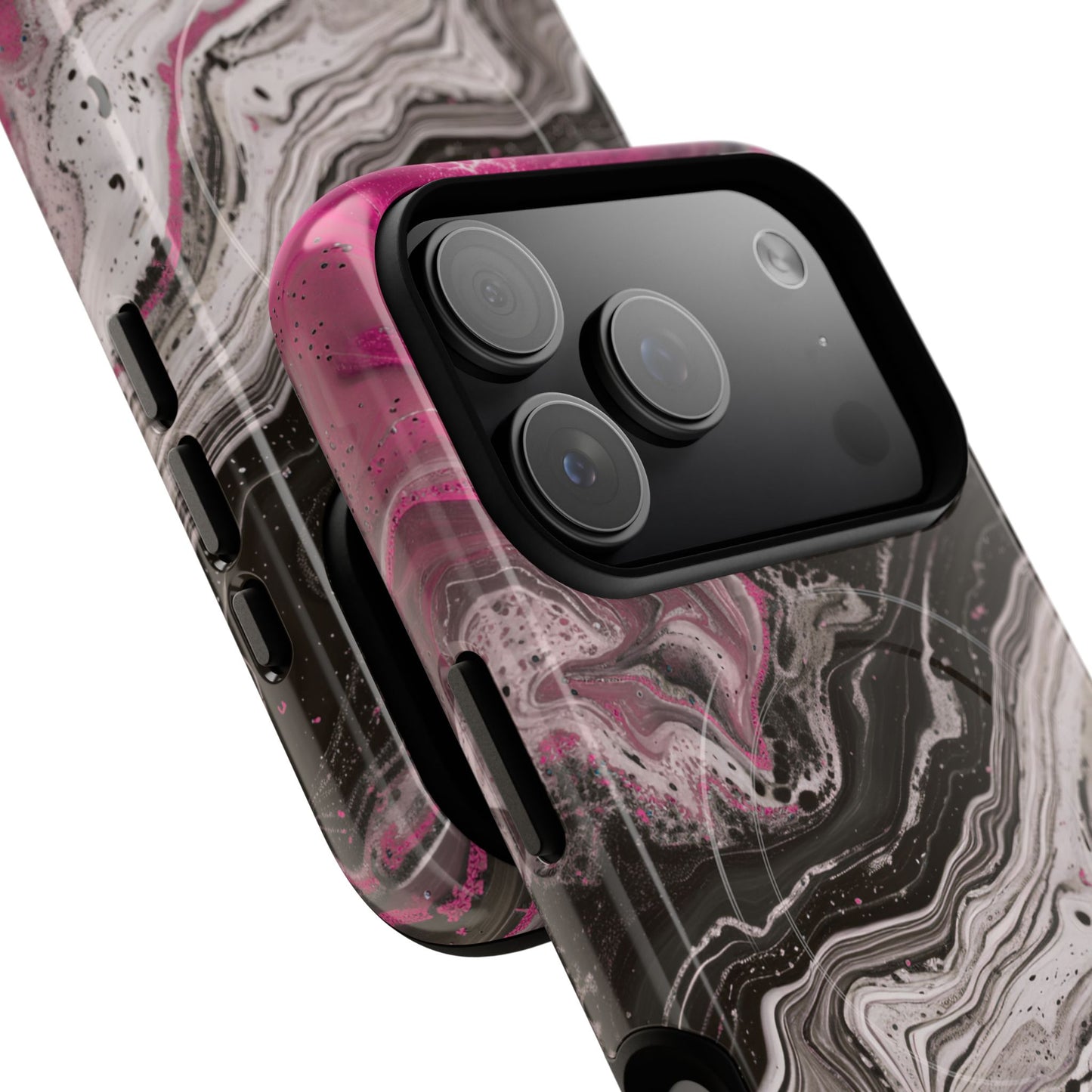 Stylish Magnetic iPhone Cases for Tough Protection, Trendy iPhone Covers, Gift for Teens, Modern Tech Accessories, Marble iPhone Design Cases