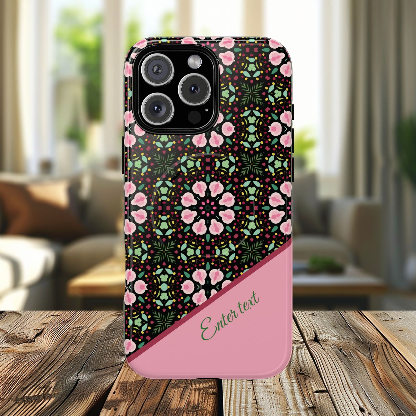 Personalized Twilight Petal Tapestry Floral Tough Magnetic MagSafe® iPhone Case, Durable iPhone Protector, Unique Gift for Her, Stylish Tech Accessories.