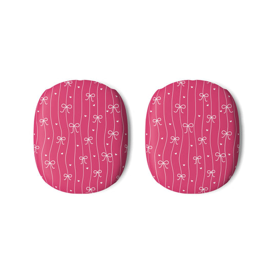 Pink Bow Coquette AirPod Max Case, Valentine's, Anniversary Gift