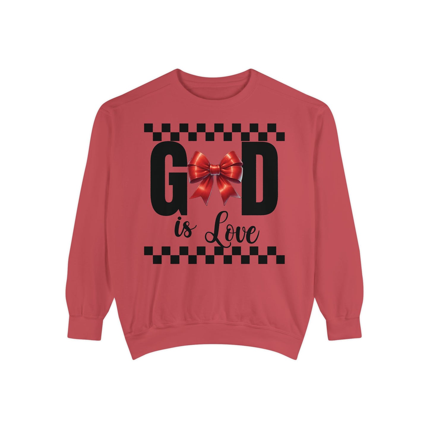 GOD is LOVE Unisex Comfort Colors Garment-Dyed Sweatshirt