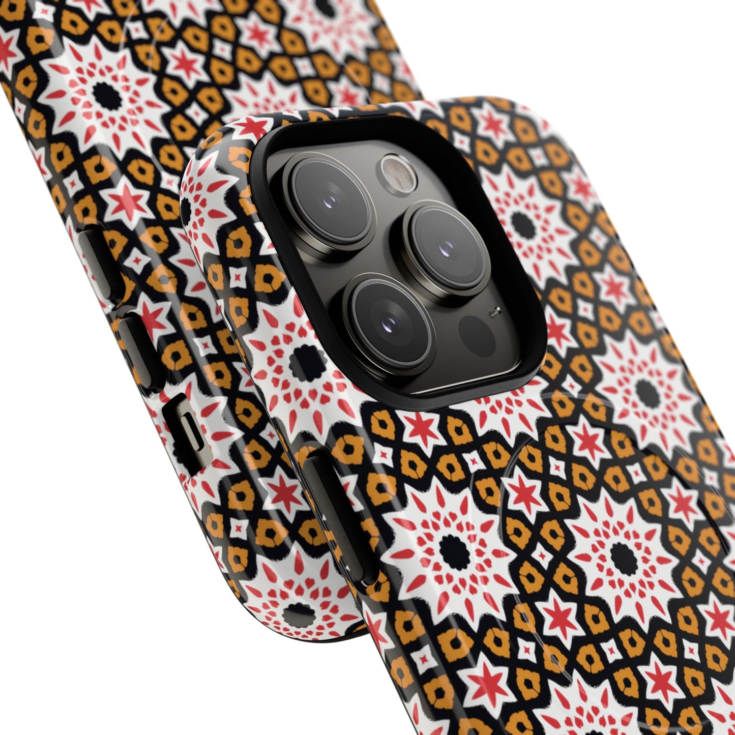 Bohemian Patterned Tough Magnetic Cases, Unique Phone Protection, Stylish Phone Cover, Gift for Trendsetters, Vibrant Designs