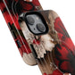 Crimson Noir Tough iPhone Magnetic Cases, Tough iPhone Protector, Stylish Floral Design, Gift for Her, Floral Accessories