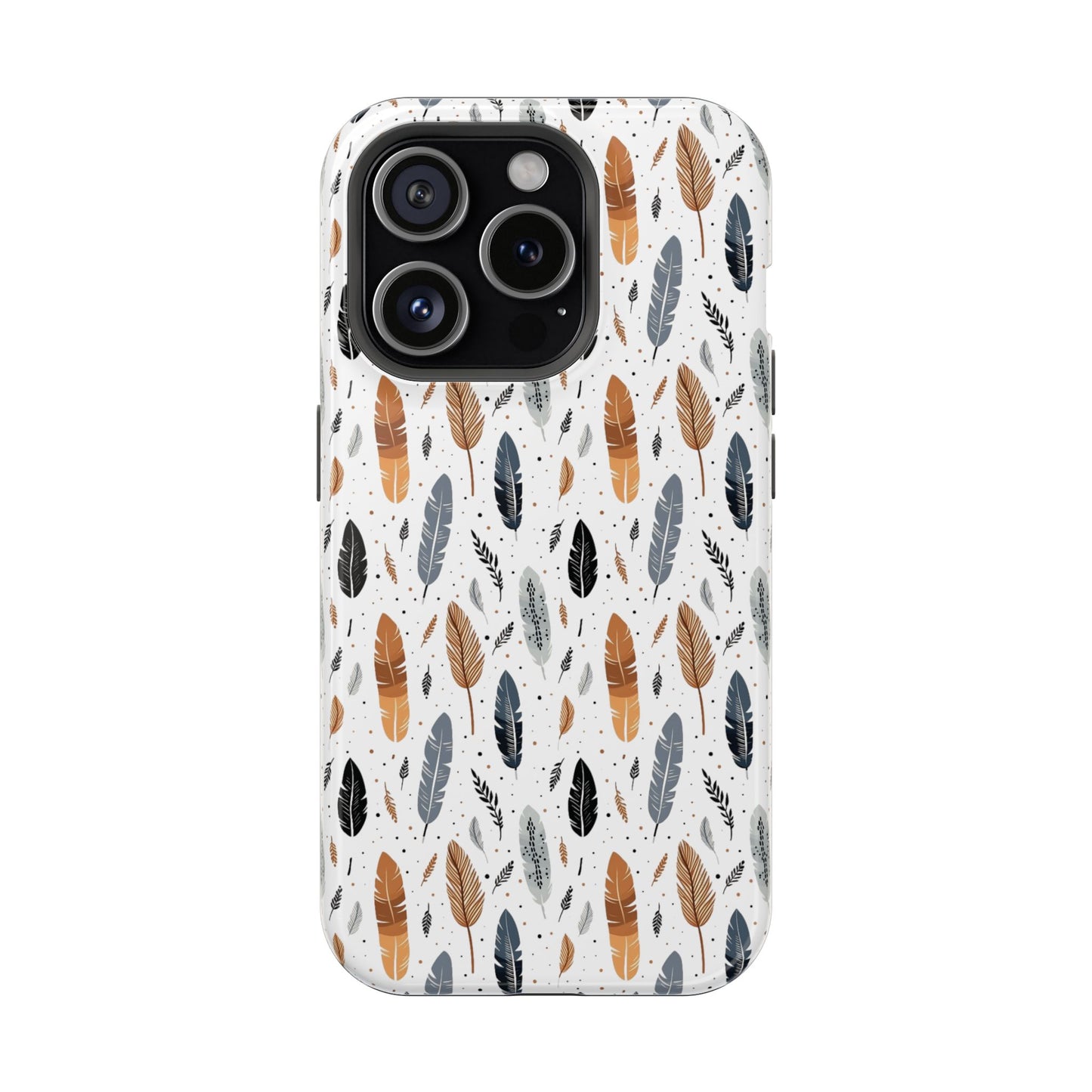 Whispering Feathers Magnetic Tough iPhone Cases