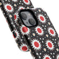 Crimson Spark Radiance Bold Floral Magnetic iPhone Cases, Stylish Tough Cases, Unique iPhone Accessories, Perfect Gift for Her, Trendy Tech Gear.