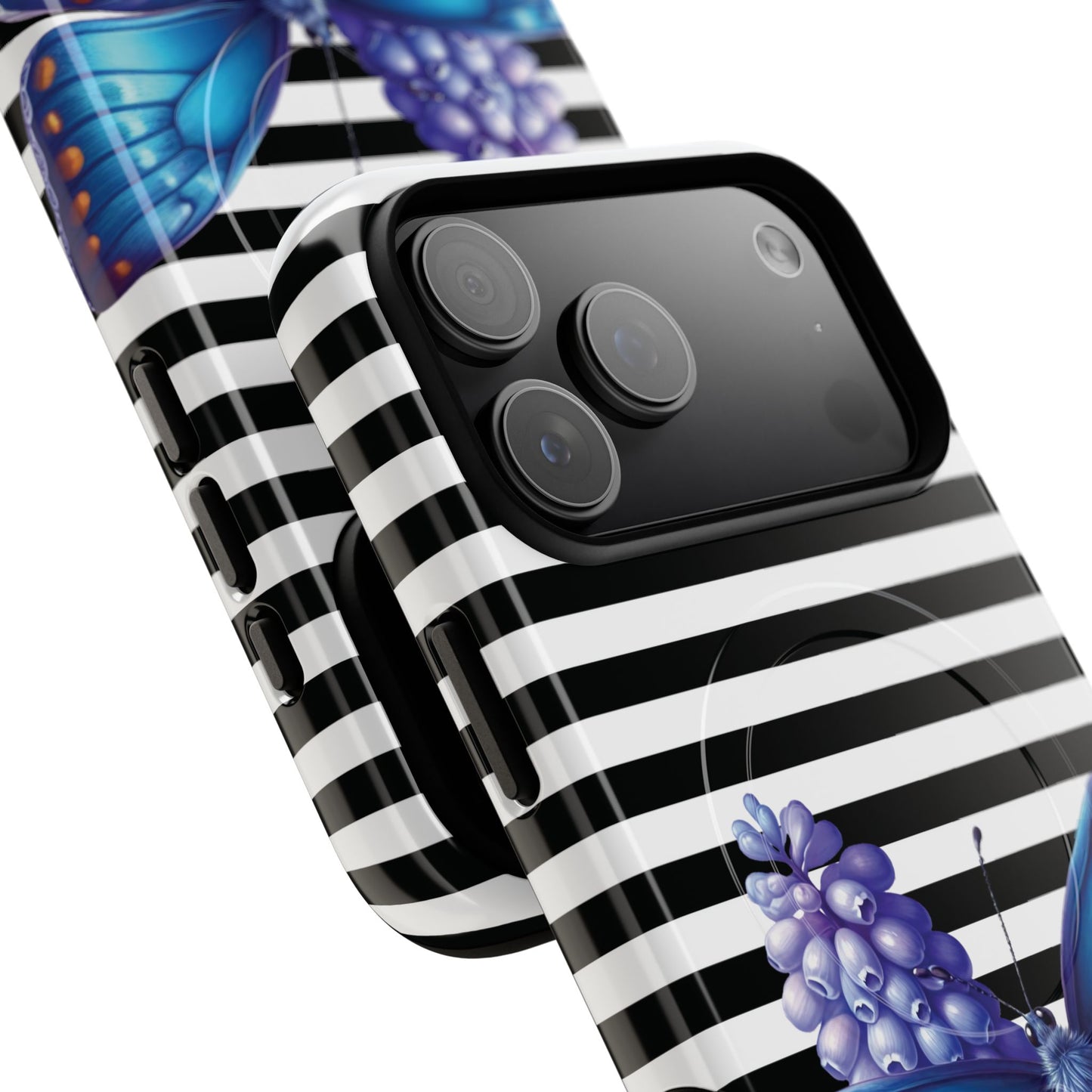 Midnight Bloom Tough iPhone Magnetic Cases - Floral, Stylish iPhone Cover, Gift for Her, Custom Mobile Case, Trendy iPhone Accessories