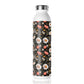 Blossom Elegance: Noir Garden Slim Water Bottle