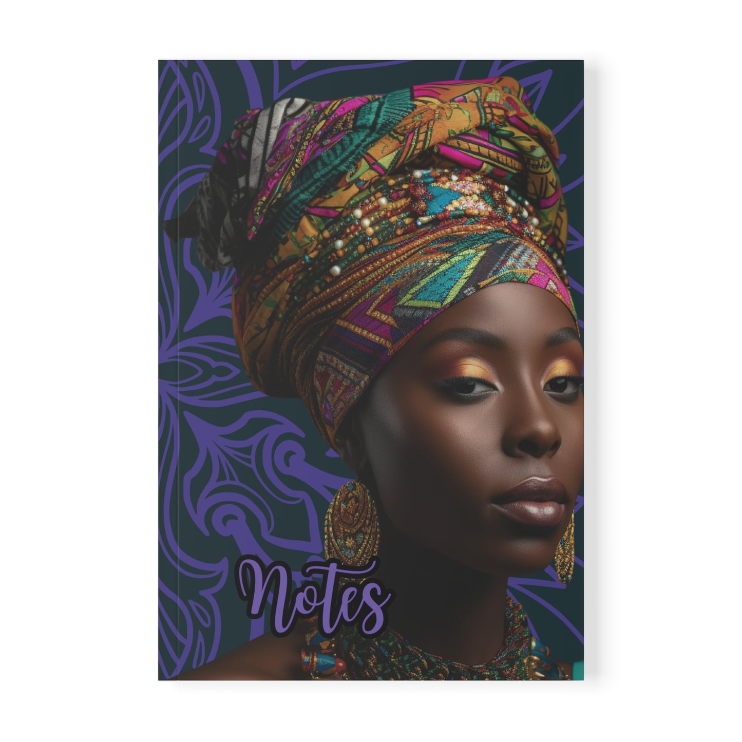 Elegant Motivational Notebook, A5 Journal for Inspiration, Black Woman Art, Affirmation Gift, Empowerment, School Supplies, Unique [...]