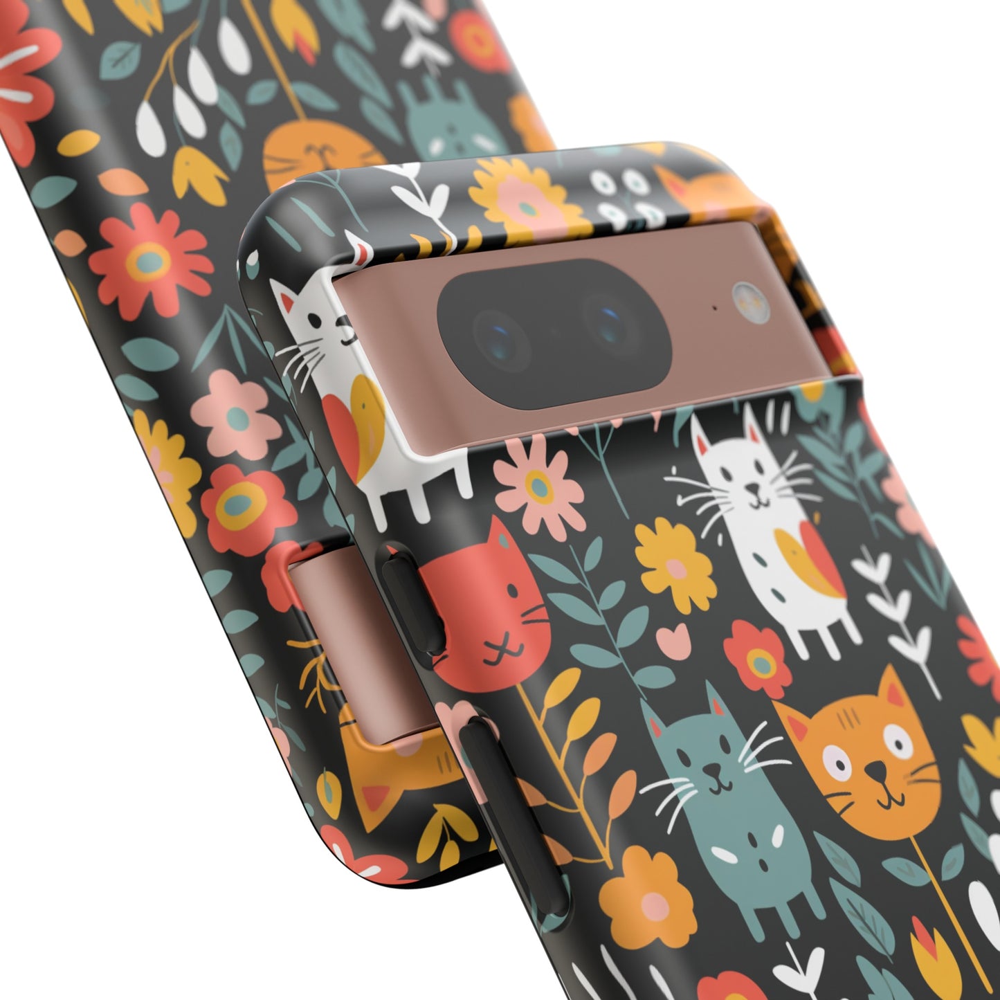 Whimsical Feline Garden Samsung or Google Pixel Tough Cases