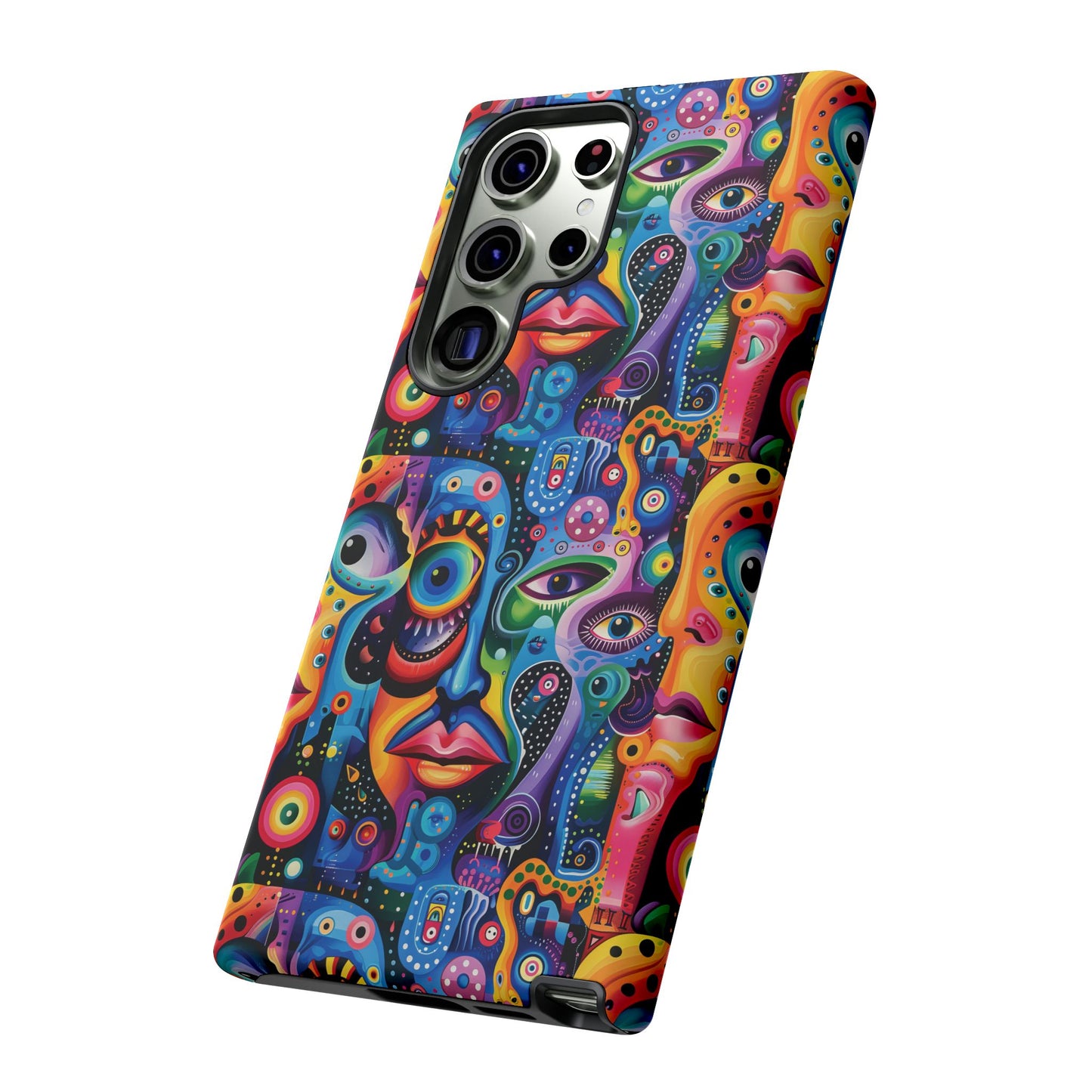 Psychedelic Visions Vibrant Samsung, iPhone and Google Pixel Phone Cases - Colorful Artistic Design