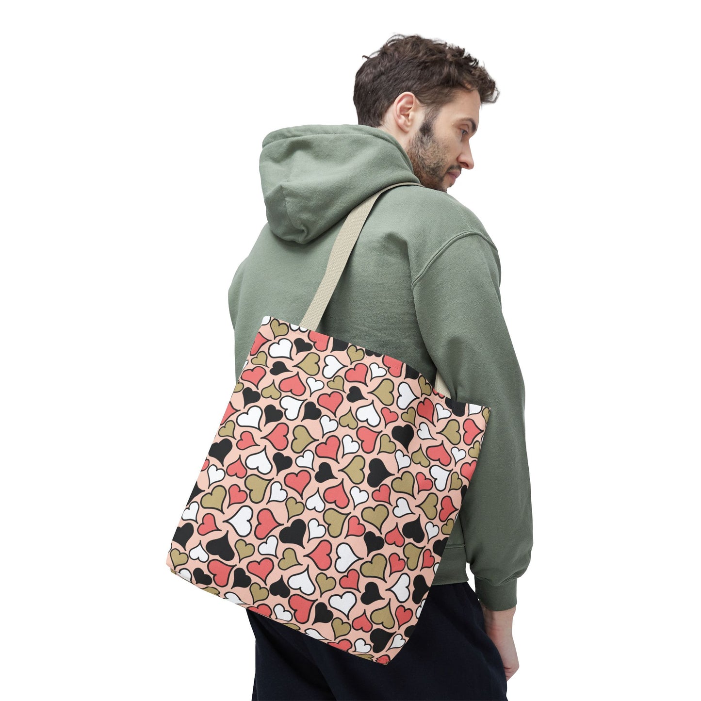 Heart Patterned Tote Bag - Cute & Stylish Carryall for Every Occasion