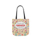 Personalized Doodle Daydream Composition Book Inspired Canvas Tote Bag with Colorful Straps, Cute School Bag, Eco-Friendly Tote, Back to School Shopping Bag, Teacher Gift Idea