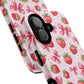 Strawberry Blush Coquette Magnetic Tough iPhone Cases - Funky Fruit Cases, Floral iPhone Cover, Trendy Gifts, iPhone Accessories, Strawberry Lover