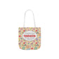 Personalized Doodle Daydream Composition Book Inspired Canvas Tote Bag with Colorful Straps, Cute School Bag, Eco-Friendly Tote, Back to School Shopping Bag, Teacher Gift Idea