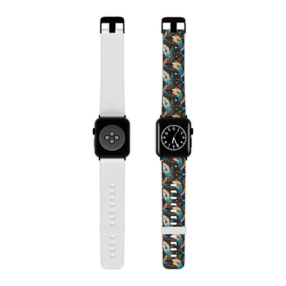 Ethereal Feathers Vibrant Apple Watch Band - Stylish & Comfortable.