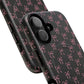 Coquette Chic Bow-Patterned Tough Magnetic iPhone Case, Stylish Gift for Her, Protective iPhone Cover, Trendy Accessory, iPhone Birthday Gift, Fashionable Tech