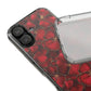 Velvet Petal Noir Floral Petal Clear Impact-Resistant iPhone and Samsung Case.