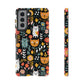 Whimsical Feline Garden iPhone, Samsung or Google Pixel Tough Cases