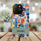 Personalized Vibrant Phone Case,  Magnetic iPhone Cover, Colorful Abstract Protection, Trendy Gift, Unique Tech Accessory, Art Phone Case