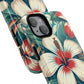 Tough Floral Phone Case, Tropical Hibiscus Design, Gift for Her, Summer Accessory, Customizable Phone Cover
