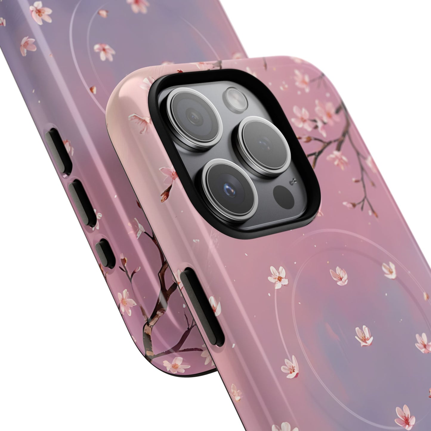 Tiny Cherry Blossom Floral Tough Magnetic Phone Cases, Durable Phone Cover, Floral Design Case, iPhone Protector, Cute Gift for Her