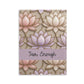Personalized Stained Glass Lotus Blossom Hardcover Notebook — Custom Name and Affirmation Puffy Cover Journal.