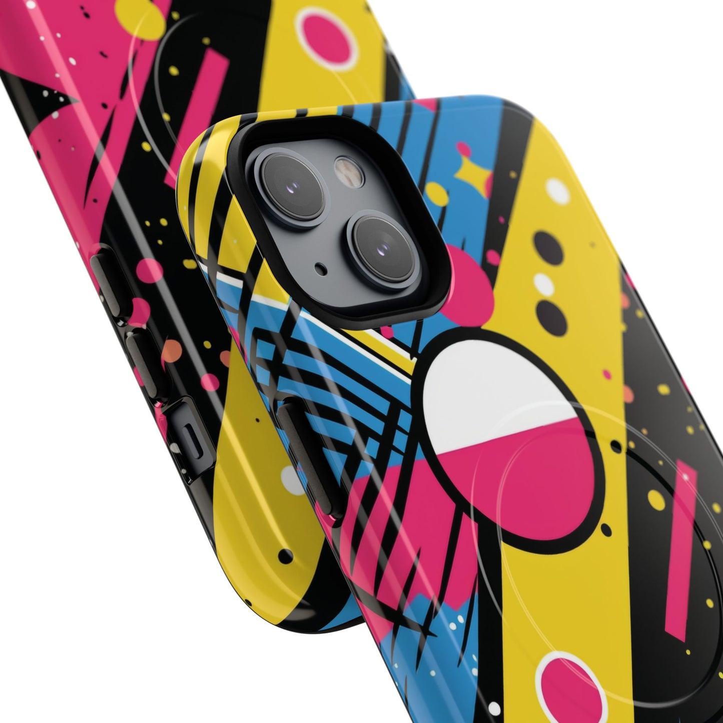 Electric Motion Mix iPhone Cases for Creative Souls | Tough iPhone Magnetic Cases, Stylish Protection, Unique iPhone Accessories, Gift for Art Lovers, Retro Vibes