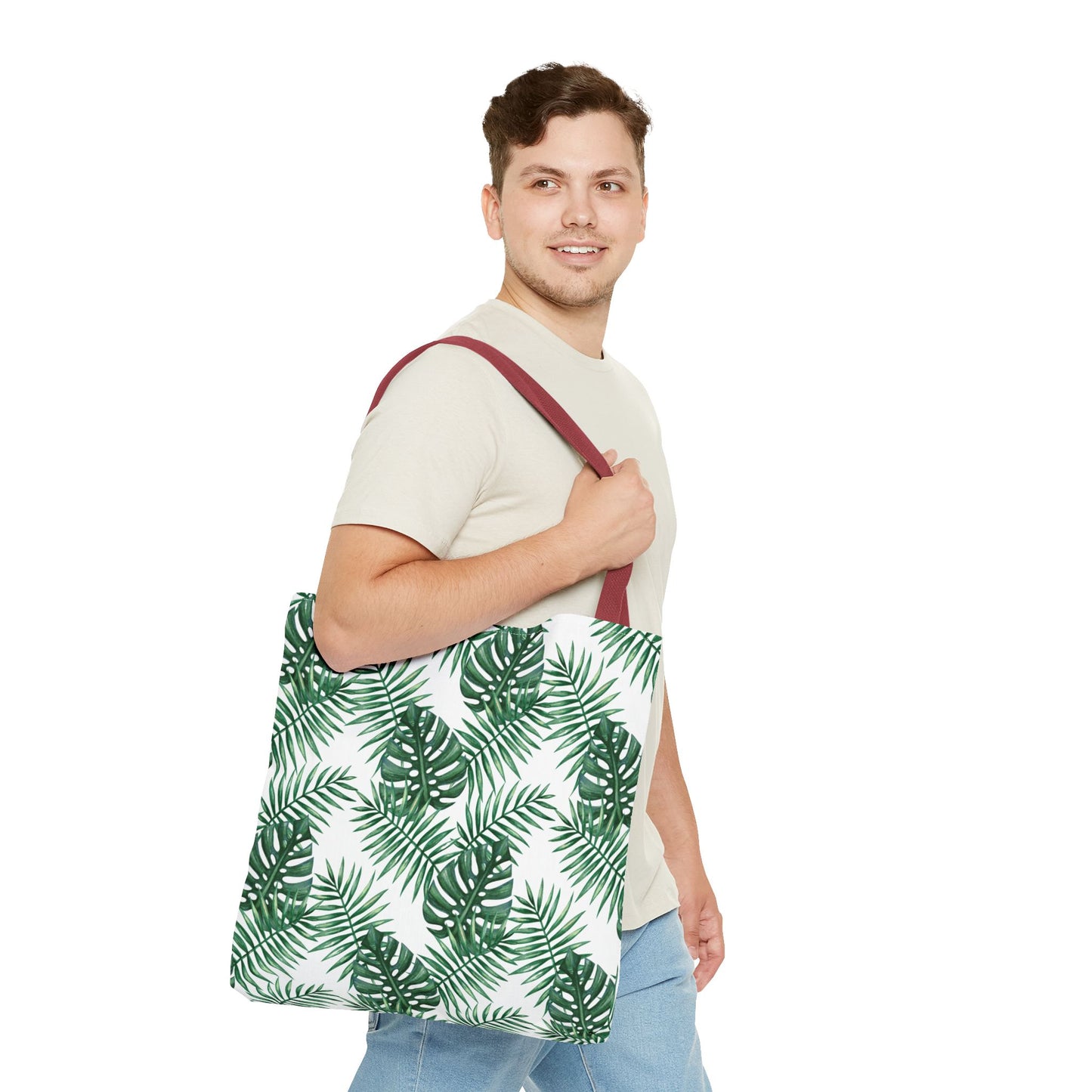 White Tropical Bliss Tote Bag