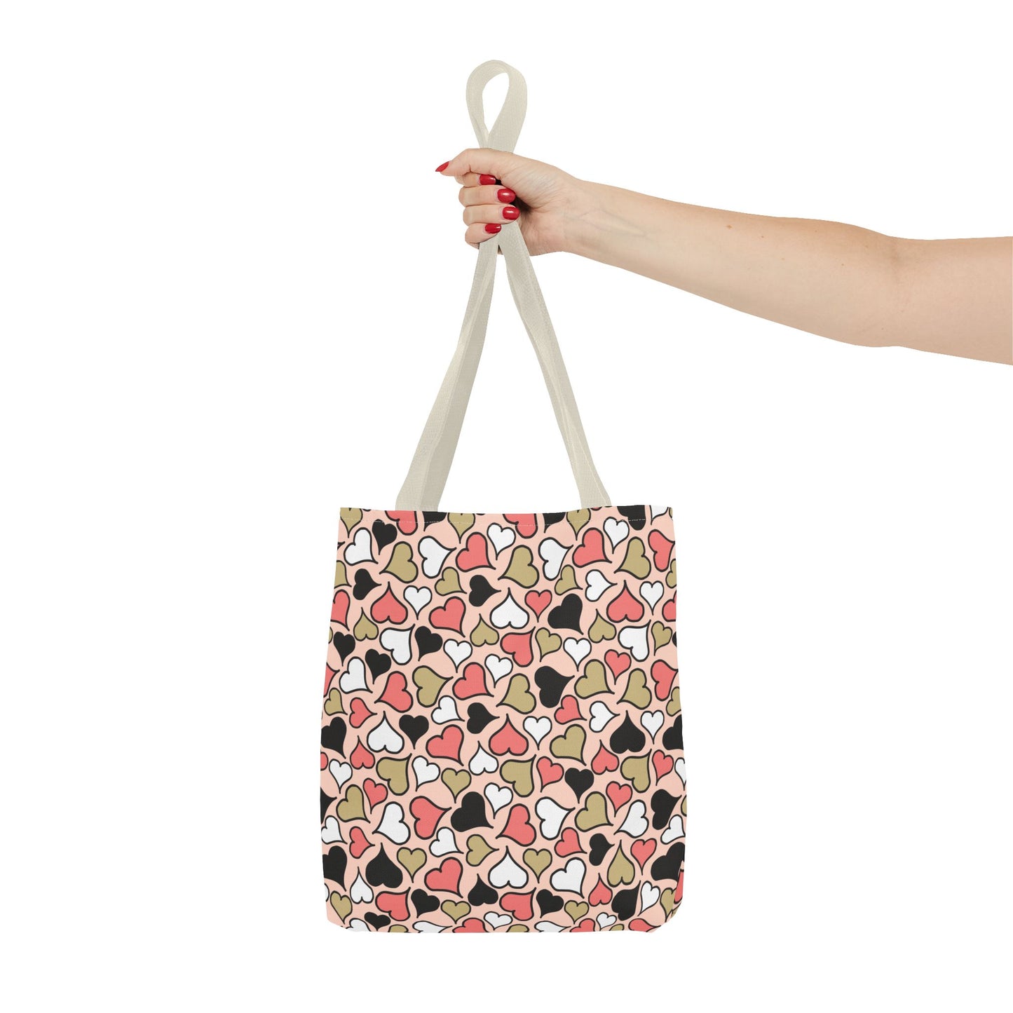 Heart Patterned Tote Bag - Cute & Stylish Carryall for Every Occasion