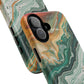 Stylish Tough Acrylic Magnetic iPhone Cases for Everyday Protection, Marble Design, Unique Gifts for Tech Lovers, Holiday Essentials