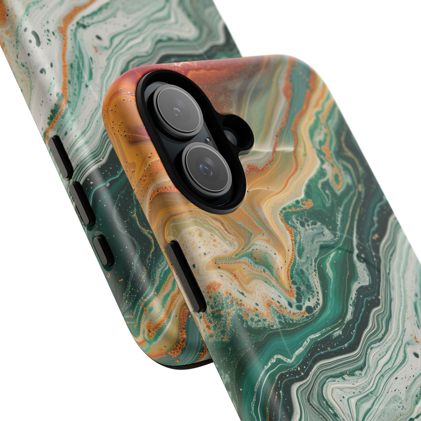 Stylish Tough Acrylic Magnetic iPhone Cases for Everyday Protection, Marble Design, Unique Gifts for Tech Lovers, Holiday Essentials